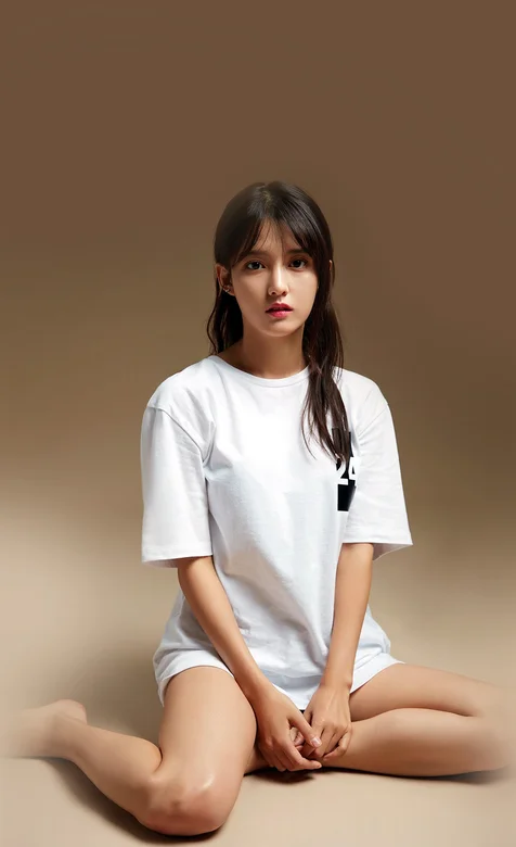 居家服长发美女图片