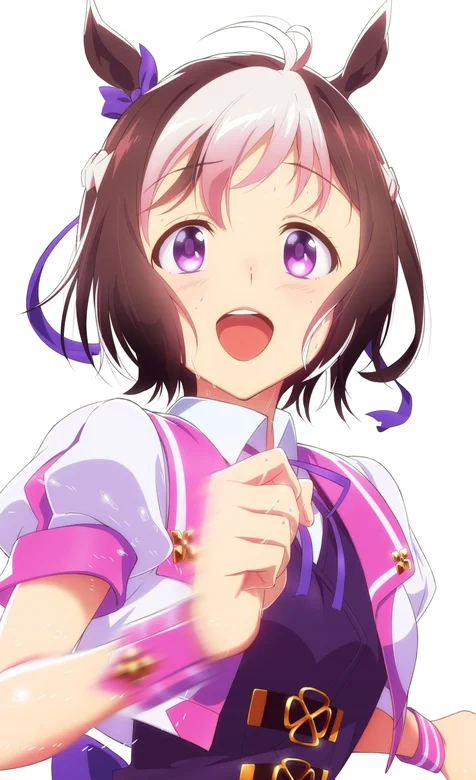 白黑色发色的可爱动漫少女手机壁纸