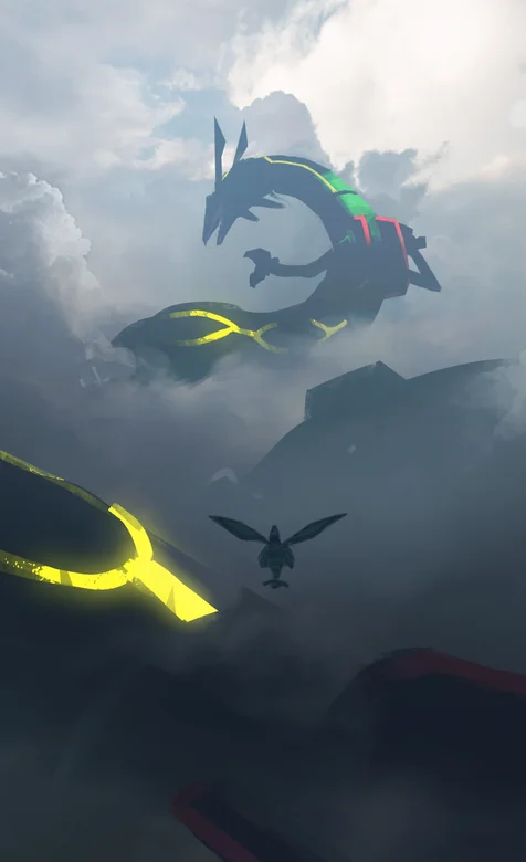科技化飞在天空中的机械龙插画手机壁纸