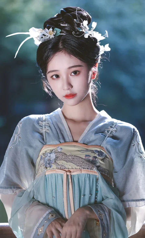 柔情如细雨，轻轻洒落，清新如诗，古装，古风美女手机壁纸图片