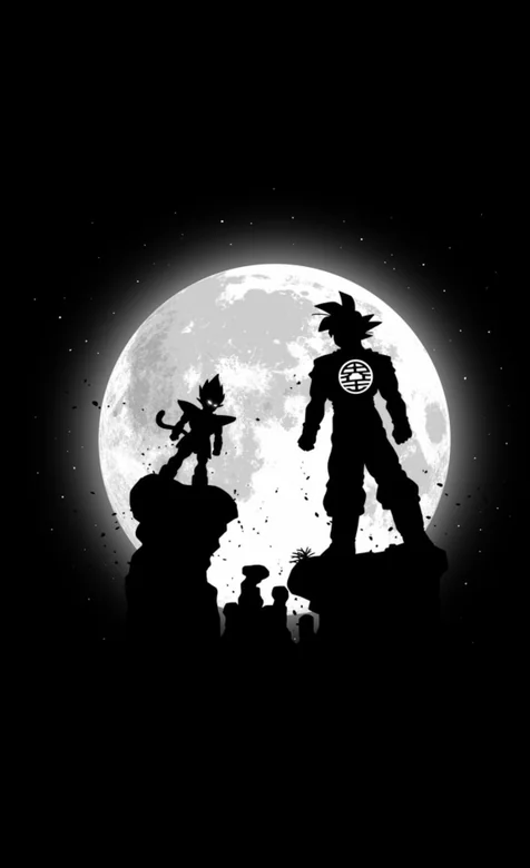 黑白调、月光下的悟空和贝吉塔