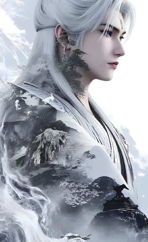 王林：白发染霜，衣卷山河，仙逆征程的孤绝身影