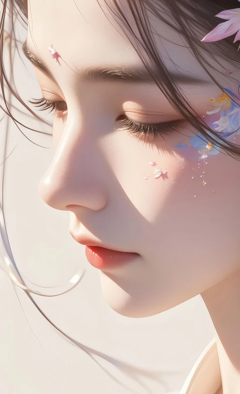 古风花饰少女·唯美国风手绘 清新治愈手机壁纸精选