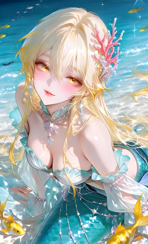 人鱼少女·珊瑚发饰 唯美梦幻海洋风 高人气手机壁纸